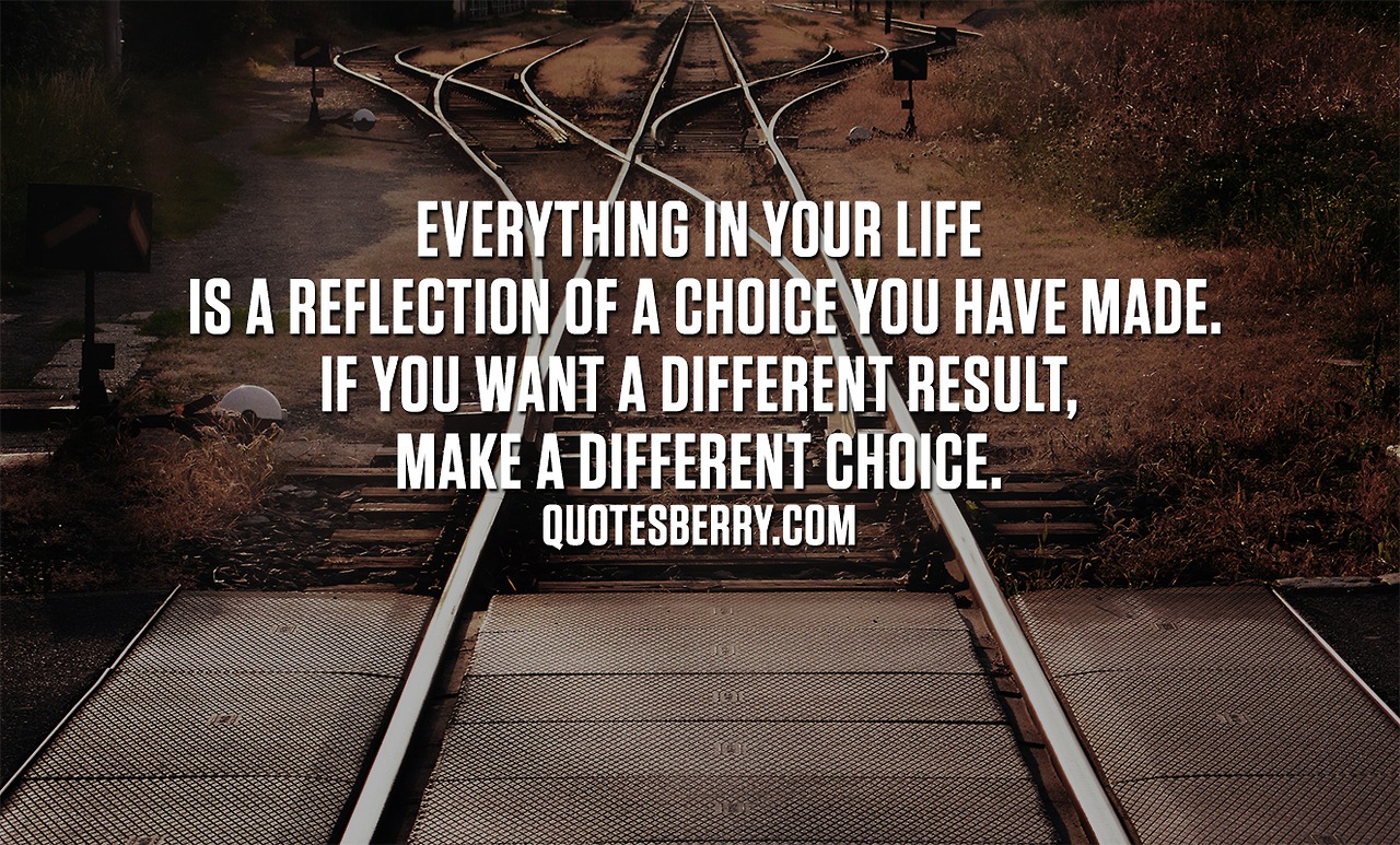 Life is all about Choices! | Reinventing Life